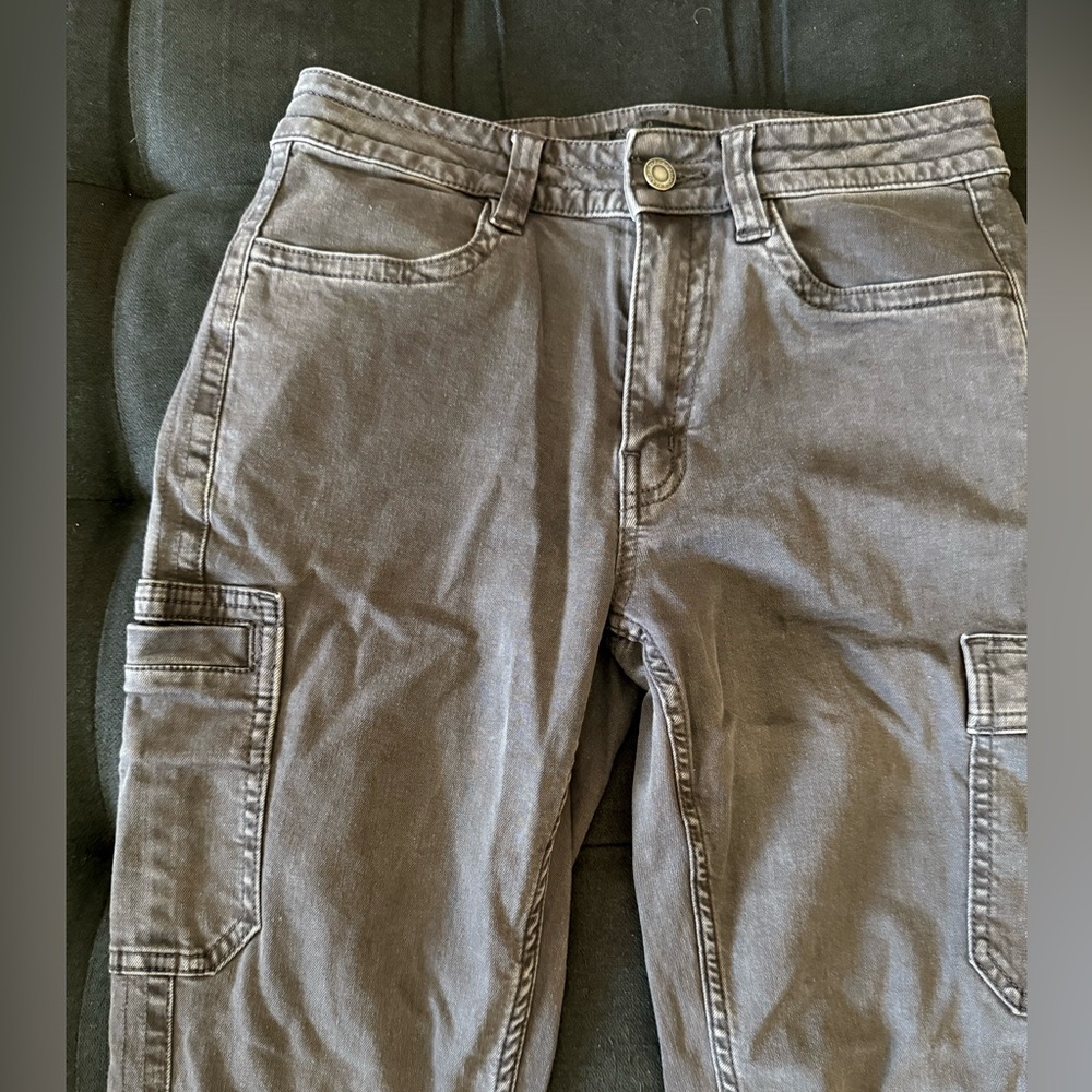 Vintage Prana Cargo Slim Fit Jeans in Grey/Black